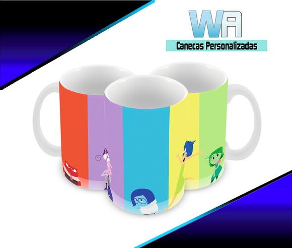 Caneca Polímero Divertida Mente Personalizada