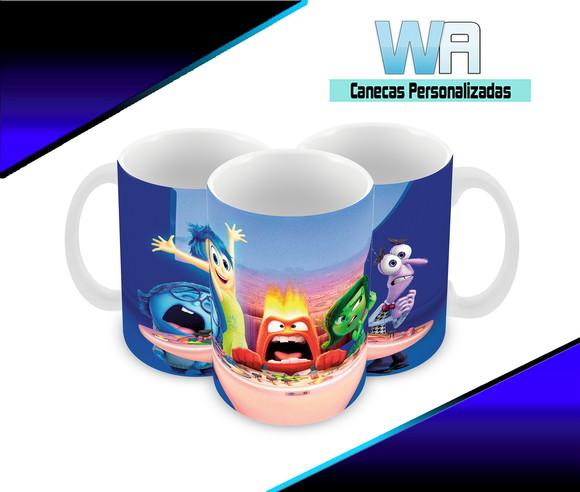 Caneca Polímero Divertida Mente Personalizada