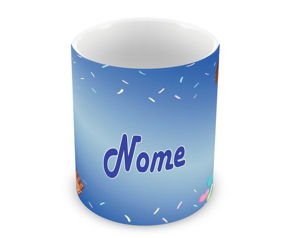 Caneca Polímero Doces com Nome Personalizada