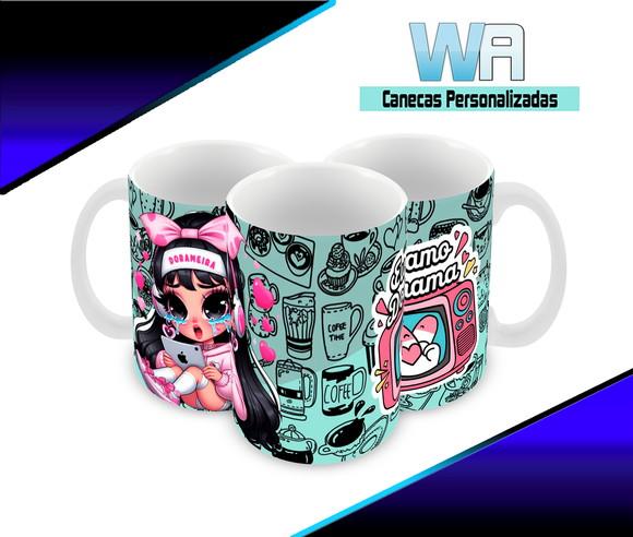 Caneca Polímero Dorama Personalizada