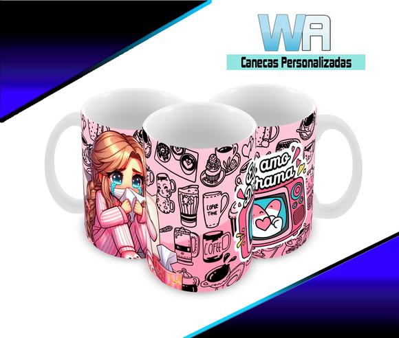 Caneca Polímero Dorama Personalizada