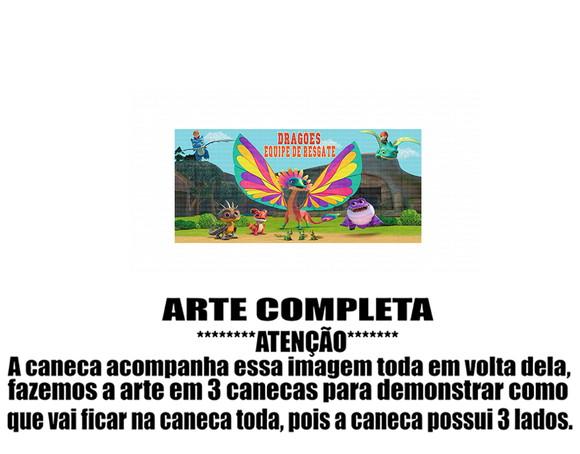 Caneca Polímero Dragões - Equipe de Resgate Personalizada