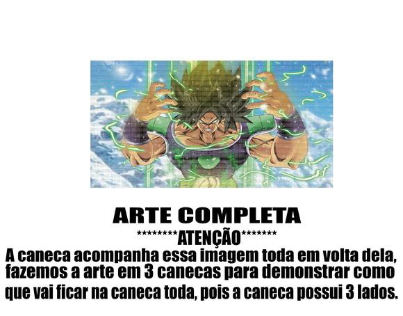 Caneca Polímero Dragon Ball Super Broly Personalizada