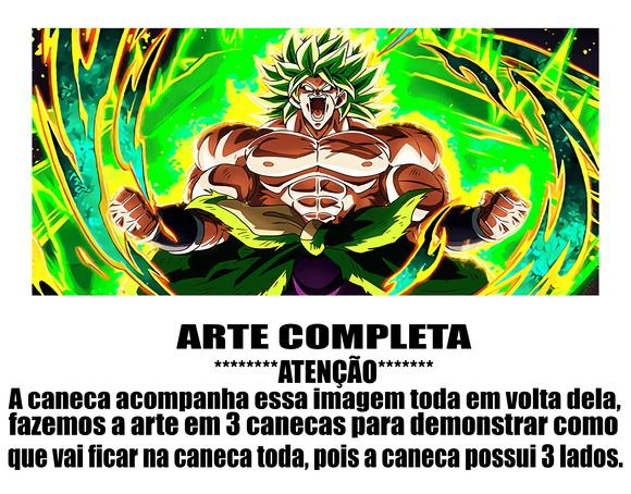 Caneca Polímero Dragon Ball Super Broly Personalizada