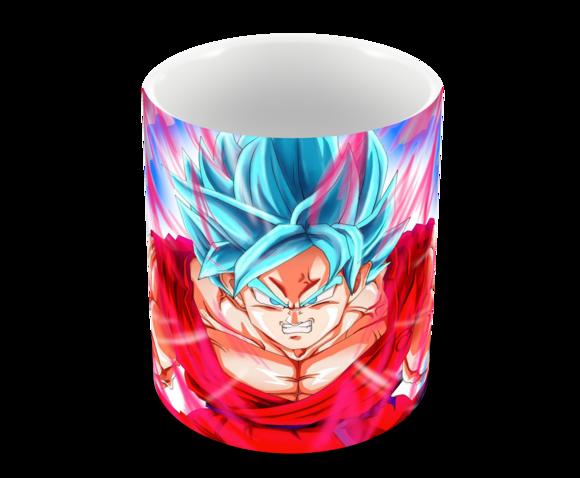 Caneca Polímero Dragon Ball Super Goku Blue Personalizada