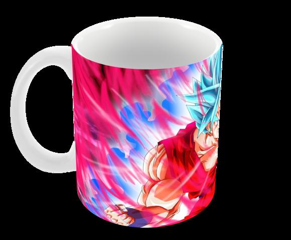 Caneca Polímero Dragon Ball Super Goku Blue Personalizada