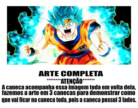 Caneca Polímero Dragon Ball Super Goku Super Saiyan Blue