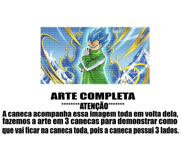 Caneca Polímero Dragon Ball Super Vegeta Blue
