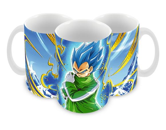 Caneca Polímero Dragon Ball Super Vegeta Blue