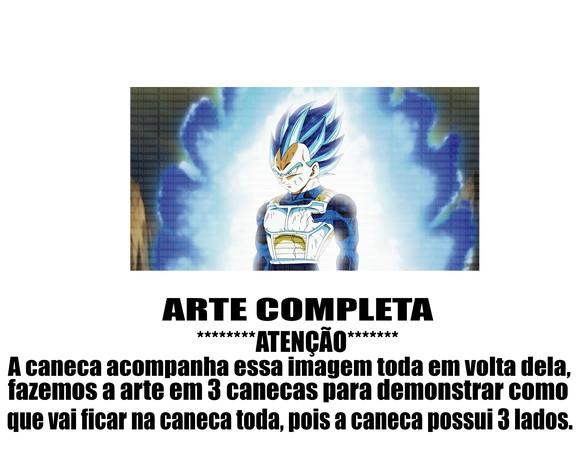 Caneca Polímero Dragon Ball Super Vegeta Blue