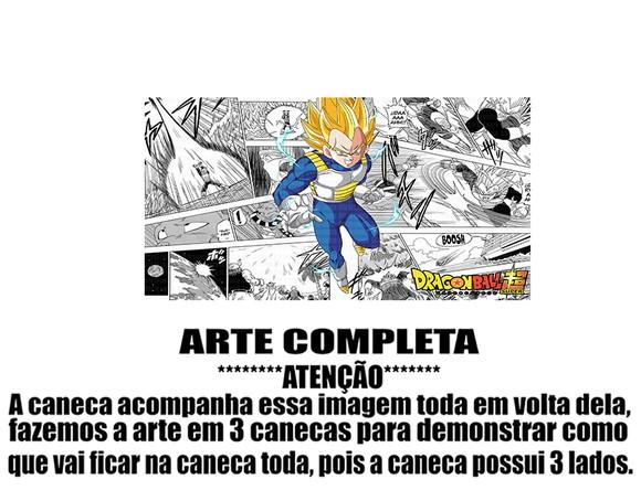 Caneca Polímero Dragon Ball Vegeta Personalizada