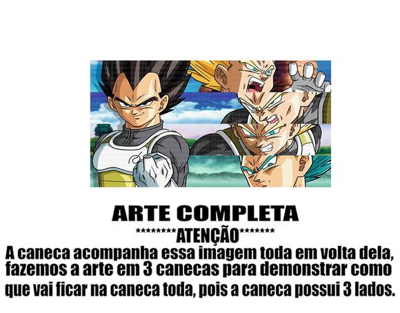 Caneca Polímero Dragon Ball Vegeta Personalizada