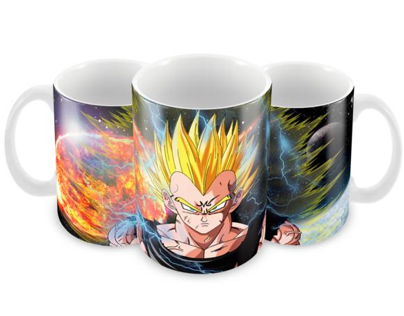 Caneca Polímero Dragon Ball Z Majin Vegeta Personalizada