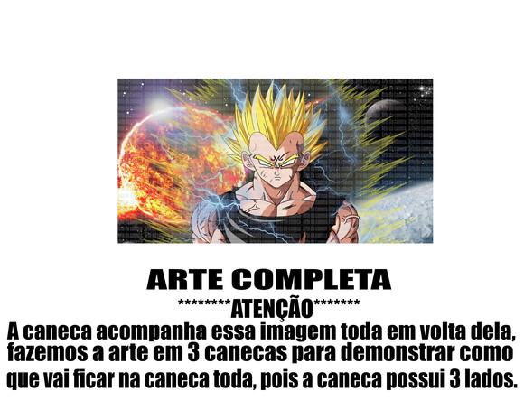 Caneca Polímero Dragon Ball Z Majin Vegeta Personalizada
