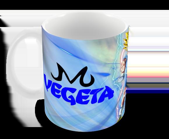 Caneca Polímero Dragon Ball Z Majin Vegeta Personalizada