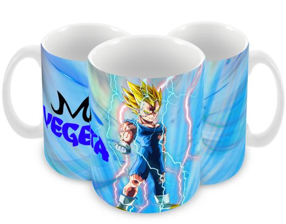 Caneca Polímero Dragon Ball Z Majin Vegeta Personalizada