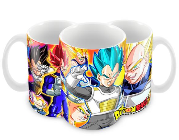 Caneca Polímero Dragon Ball Z Vegeta Personalizada