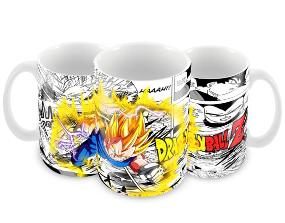 Caneca Polímero Dragon Ball Z Vegeta Personalizada