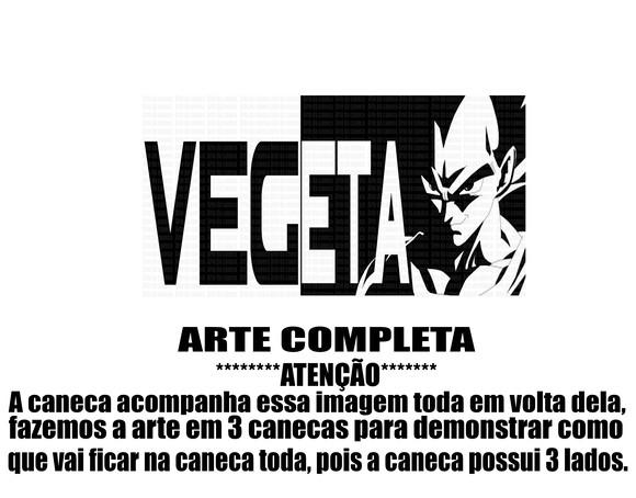 Caneca Polímero Dragon Ball Z Vegeta Personalizada