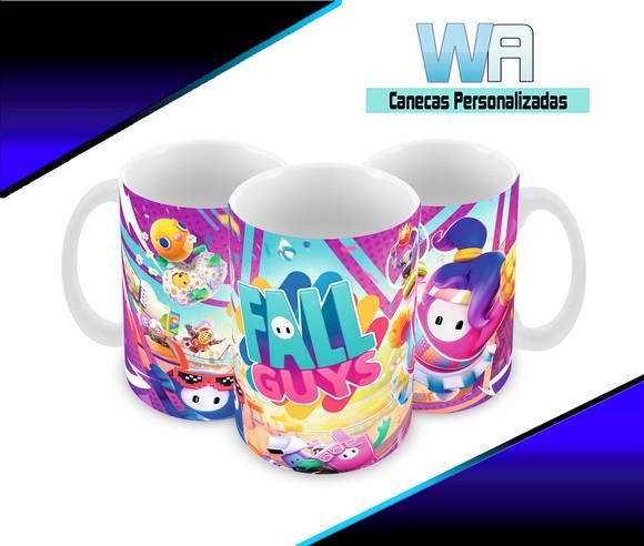 Caneca Polímero Fall Guys Personalizada