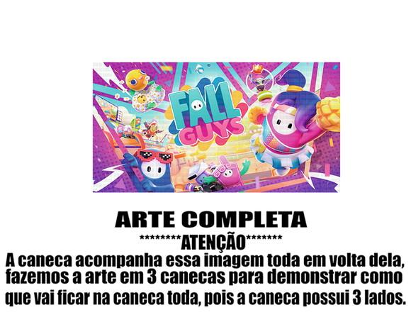 Caneca Polímero Fall Guys Personalizada