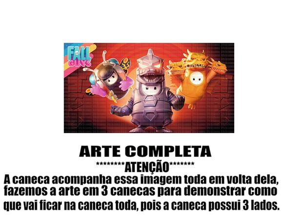 Caneca Polímero Fall Guys Personalizada