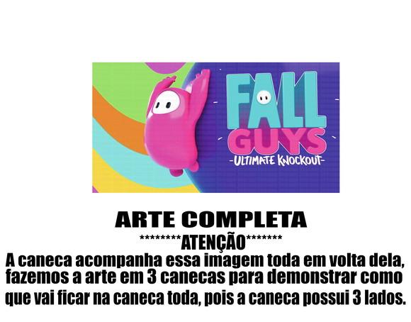 Caneca Polímero Fall Guys Personalizada