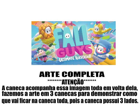 Caneca Polímero Fall Guys Personalizada