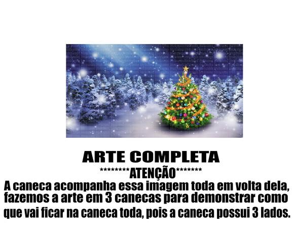 Caneca Polímero Feliz Natal Personalizada