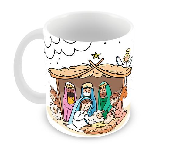 Caneca Polímero Feliz Natal Personalizada
