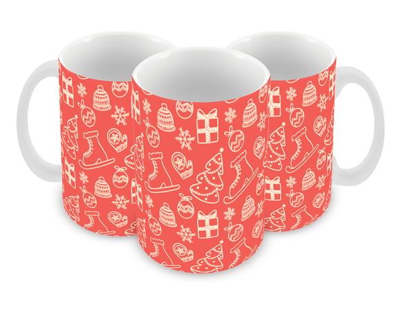Caneca Polímero Feliz Natal Personalizada