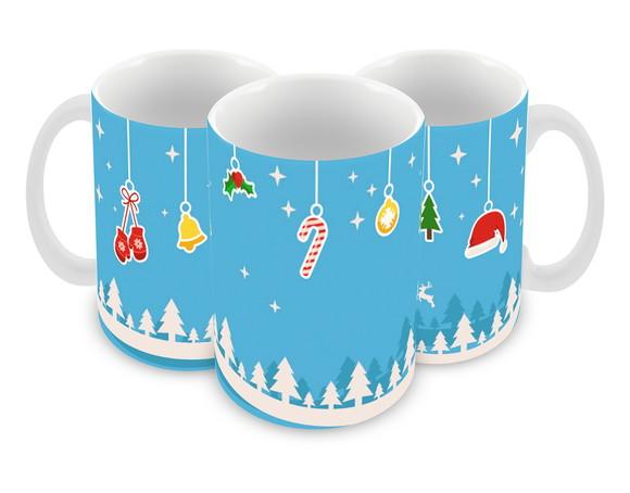 Caneca Polímero Feliz Natal Personalizada