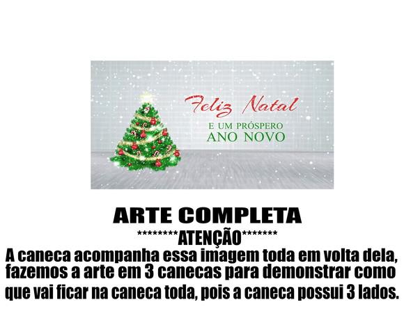 Caneca Polímero Feliz Natal Personalizada