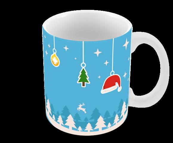 Caneca Polímero Feliz Natal Personalizada