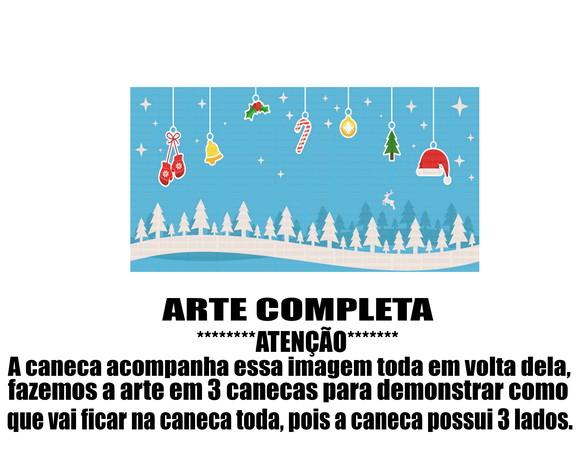 Caneca Polímero Feliz Natal Personalizada
