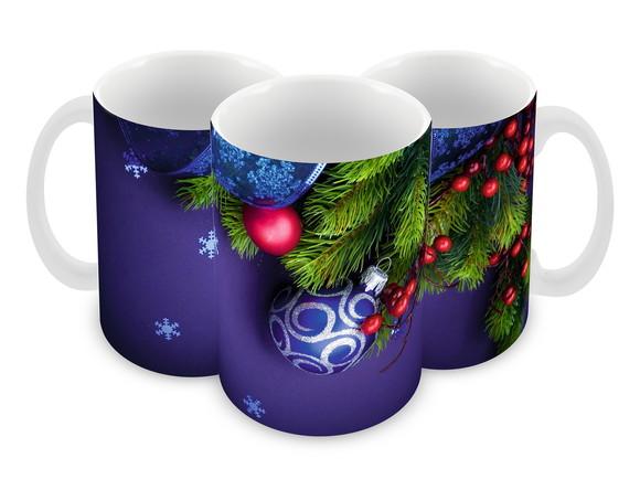 Caneca Polímero Feliz Natal Personalizada