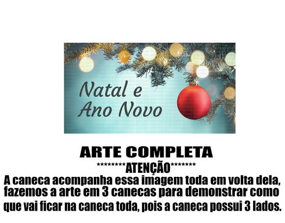 Caneca Polímero Feliz Natal Personalizada