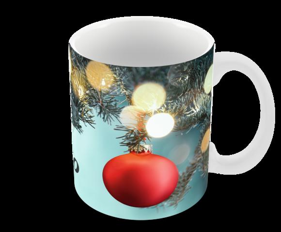 Caneca Polímero Feliz Natal Personalizada