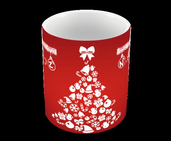 Caneca Polímero Feliz Natal Personalizada