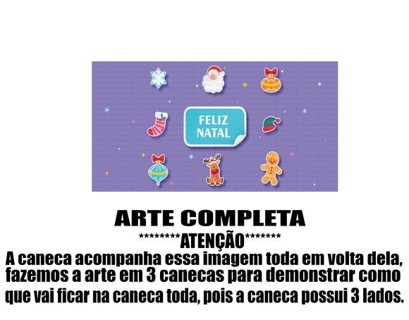 Caneca Polímero Feliz Natal Personalizada