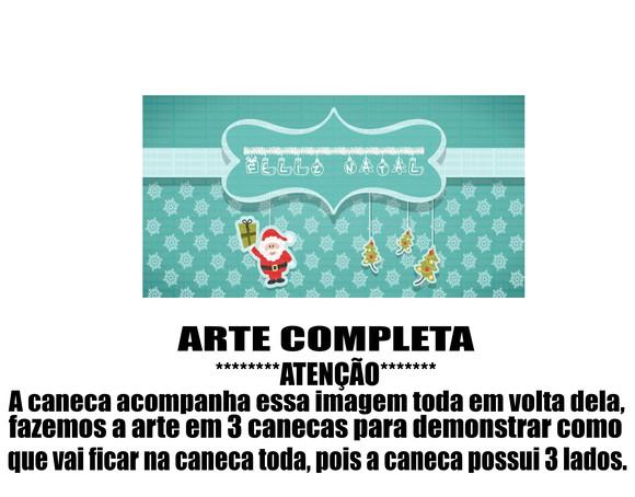 Caneca Polímero Feliz Natal Personalizada