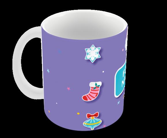 Caneca Polímero Feliz Natal Personalizada