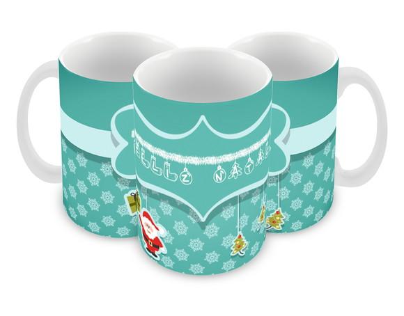 Caneca Polímero Feliz Natal Personalizada
