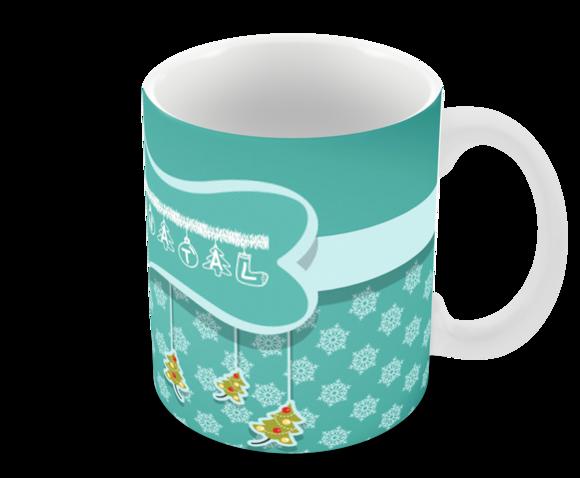 Caneca Polímero Feliz Natal Personalizada