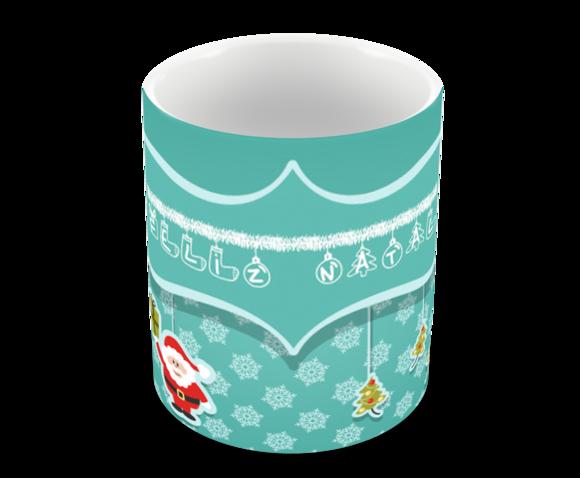 Caneca Polímero Feliz Natal Personalizada
