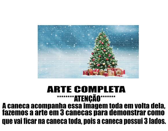 Caneca Polímero Feliz Natal Personalizada