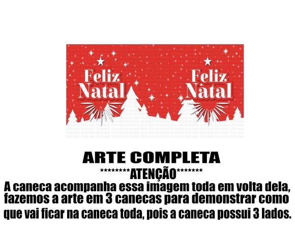 Caneca Polímero Feliz Natal Personalizada