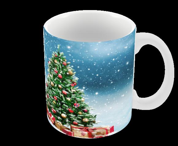 Caneca Polímero Feliz Natal Personalizada