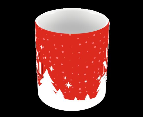 Caneca Polímero Feliz Natal Personalizada