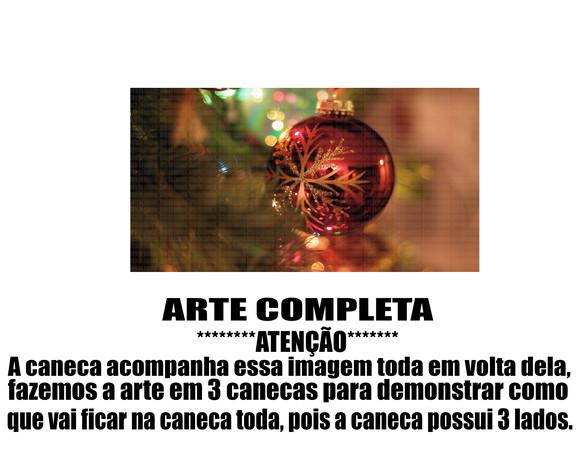 Caneca Polímero Feliz Natal Personalizada